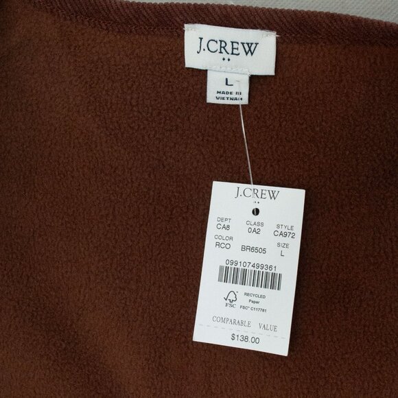 NWT J. Crew Sherpa Lady Jacket in Cocoa size L - Picture 12 of 13